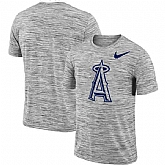 Los Angeles Angels  Nike Heathered Black Sideline Legend Velocity Travel Performance T-Shirt,baseball caps,new era cap wholesale,wholesale hats